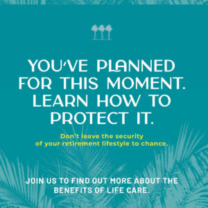 Abbey Delray colored graphic that has text You've planned for this moment. Learn how to protect it.