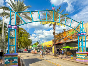 Pineapple Grove District Sign in Delray Beach, FL